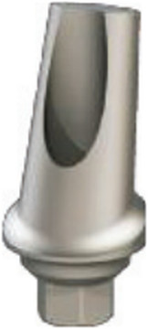 Concave anatomic angled abutment, 15°