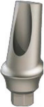 Concave anatomic angled abutment, 15°