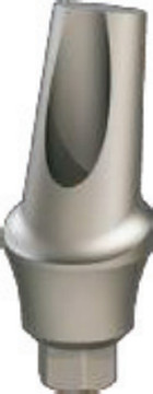 Concave anatomic angled abutment, 15°