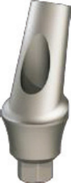 Concave anatomic angled abutment, 25°