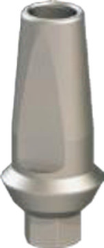 Straight abutment with shoulder