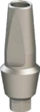Straight abutment with shoulder
