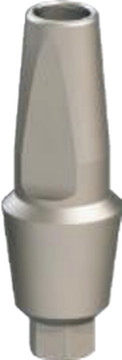 Straight abutment with shoulder